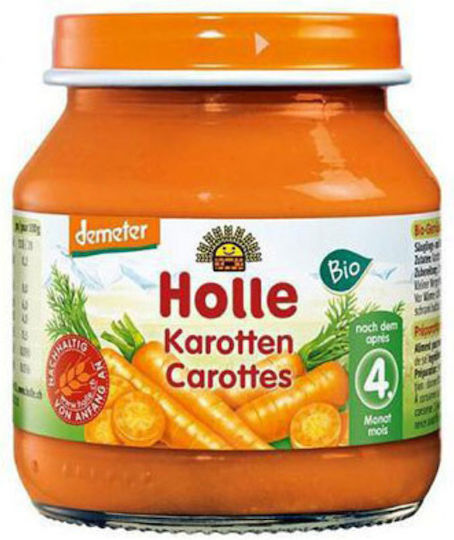 Holle Baby Meal Carrot No Added Sugar 125gr for 4+ Months