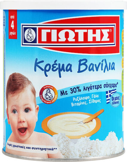 Giotis Бебешки крем Ванилия с вкус Ванилия 300гр за 4+ месеца