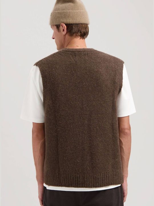 Dstrezzed Men's Knitted Cardigan Brown