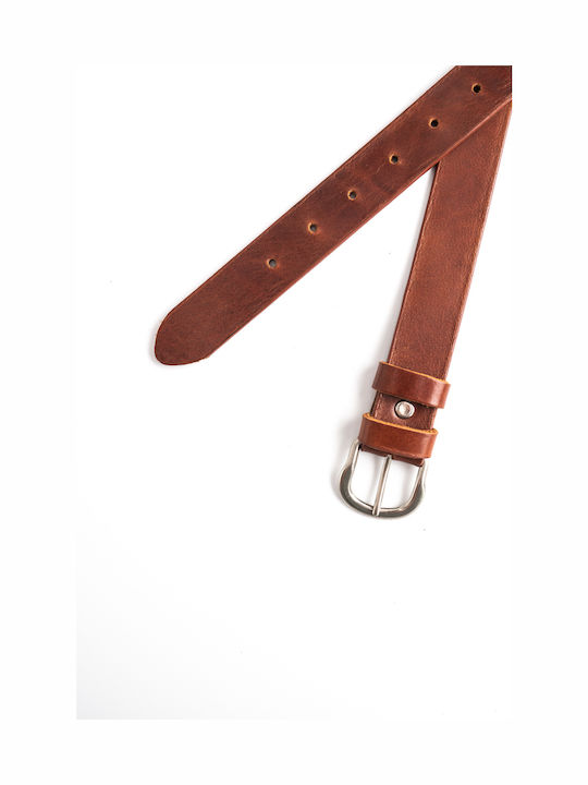 Herren Gürtel Leder Tabac Braun