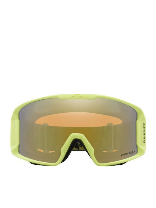 Oakley Line Miner M Masca de schi și snowboard Pentru adulți Verde cu Lentilă în culoarea Verde