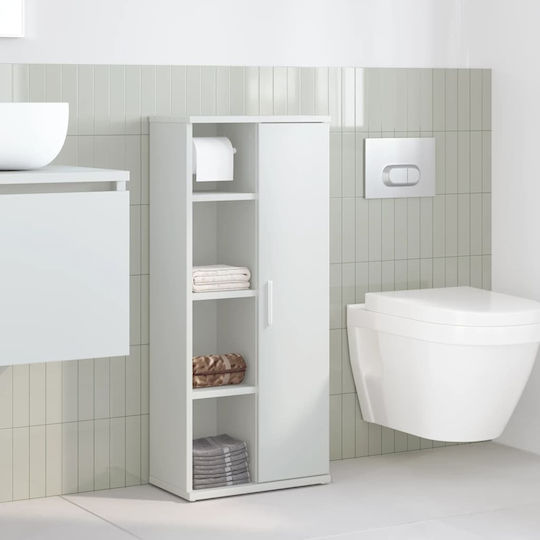 vidaXL Bathroom Cabinet L39xW22xH90cm White
