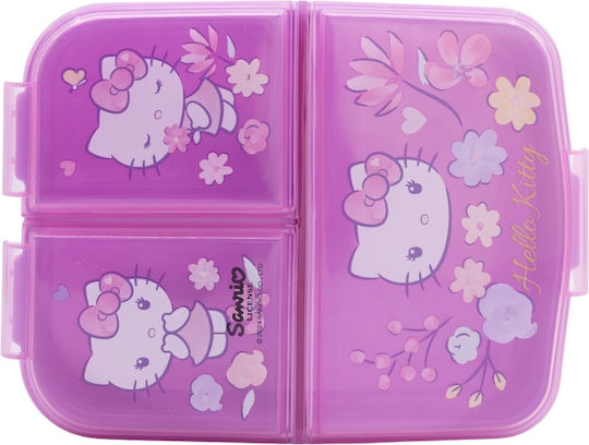 Stor Plastic Kids' Food Container Hello Kitty Purple