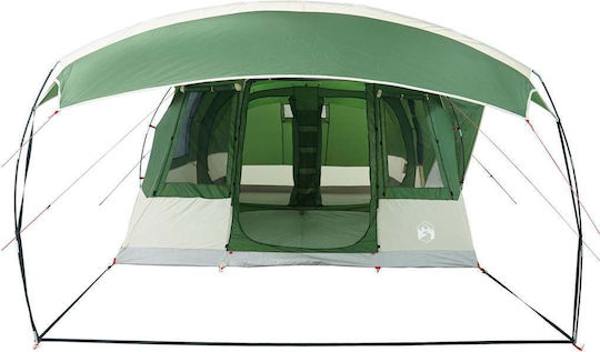 vidaXL Corturi De Camping Tunel Verde Pentru 5 Persoane 595x330x203cm