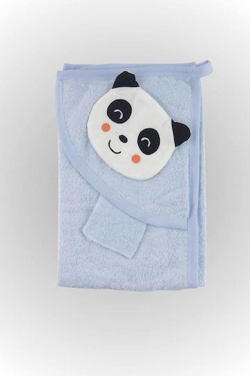 Minilori Baby Baby-Badetuch mit Kapuzen 85x80cm