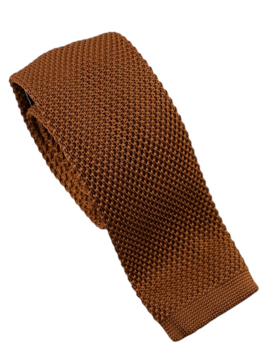 Giovani Rossi Men's Tie Knitted in Brown Color