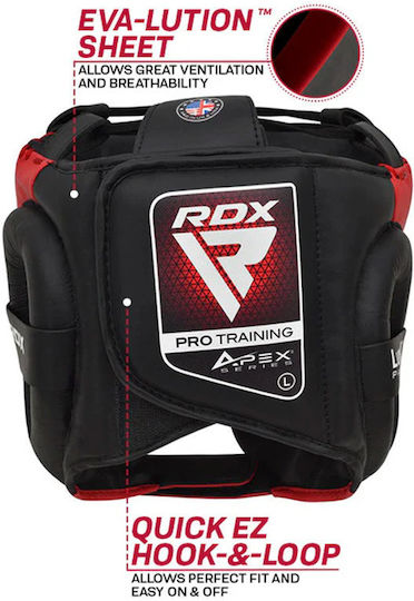 RDX Căști de box Adulți Față deschisă Roșu