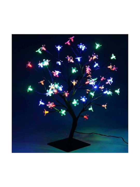 Cireș Decorativ cu 36 de Lămpi LED, Înălțime 40cm, Lumină Caldă Rece Alb Multicolor