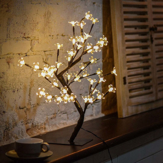 Copac cu Flori de Cireș 36 Lămpi LED 40cm Înălțime Lumină Caldă Rece Alb Multicolor