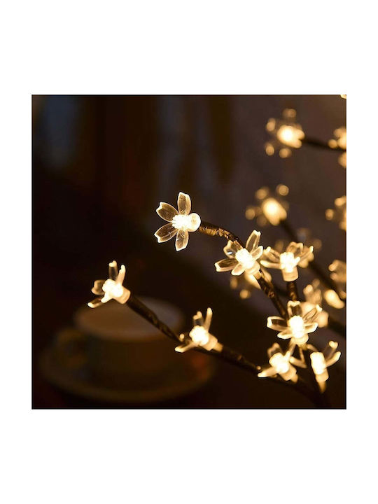 Copac cu Flori de Cireș 36 Lumini LED 40cm Înălțime Lumină Caldă Rece Alb Multicolor