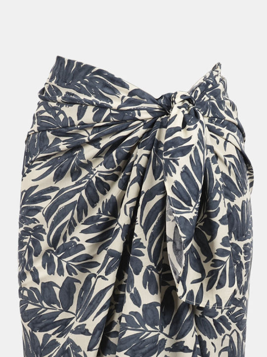 Sarong Skirt Pareo Navy Print