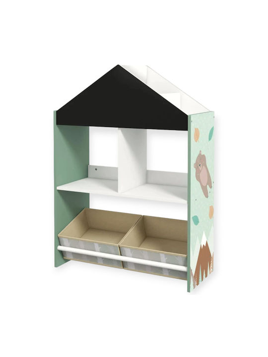 Βιβλιοθήκη Δαπέδου Ξύλινη Forest House 60x30x75cm