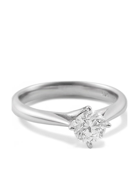 Etho Messina Ring with Diamond made of White gold 14K