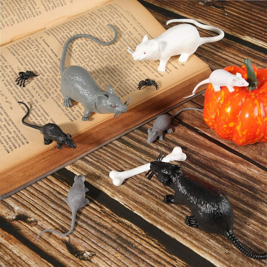 Christmas Figure Little mouse Gray Length 4cm