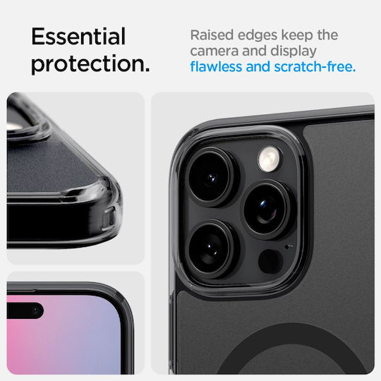 Spigen Ultra Hybrid Back Cover Plastic 2mm Black (iPhone 16 Pro Max)
