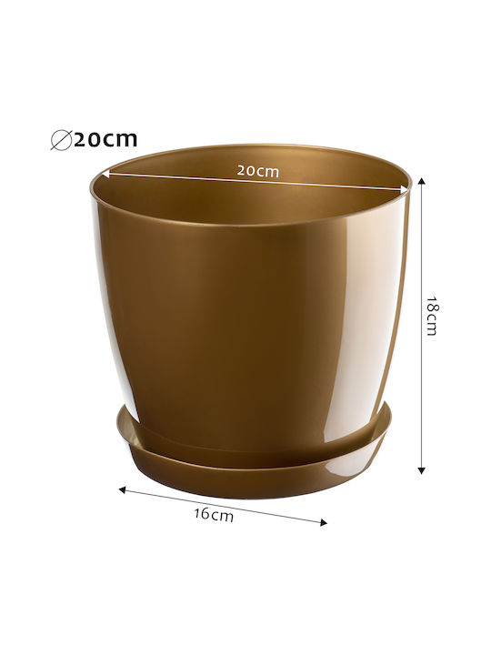 Kadax Gold Flower Pot Cover Base 20cm