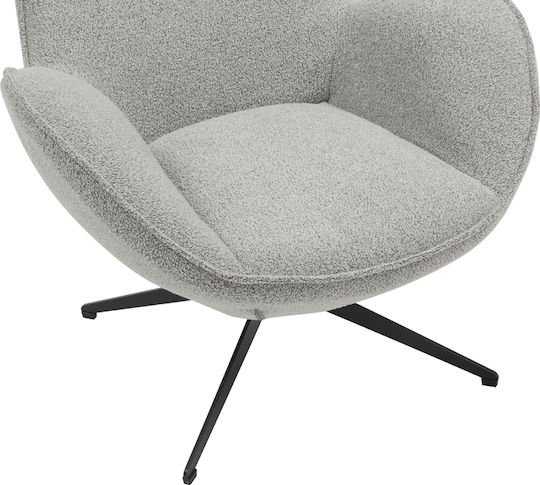 Flago Sessel Drehbar Light Grey 85x88x103.5cm