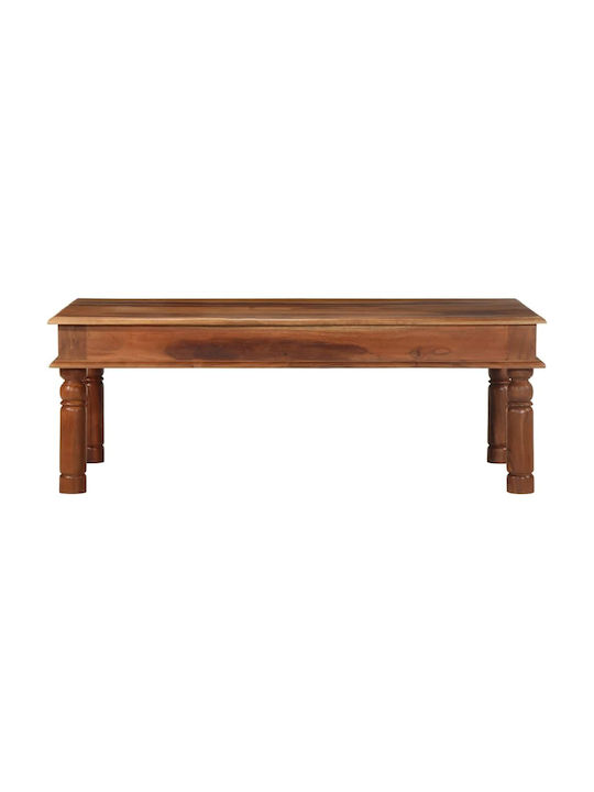 Rectangular Coffee Table from Solid Wood Coffee L110xW60xH40cm.