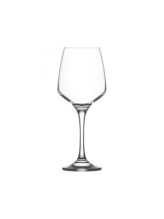 Max Home Set of Glasses for White Wine made of Glass Stemmed 400ml 6pcs