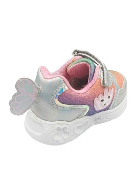 Αθλητικό Παιδικά Sneakers με Φωτάκια Γκρι