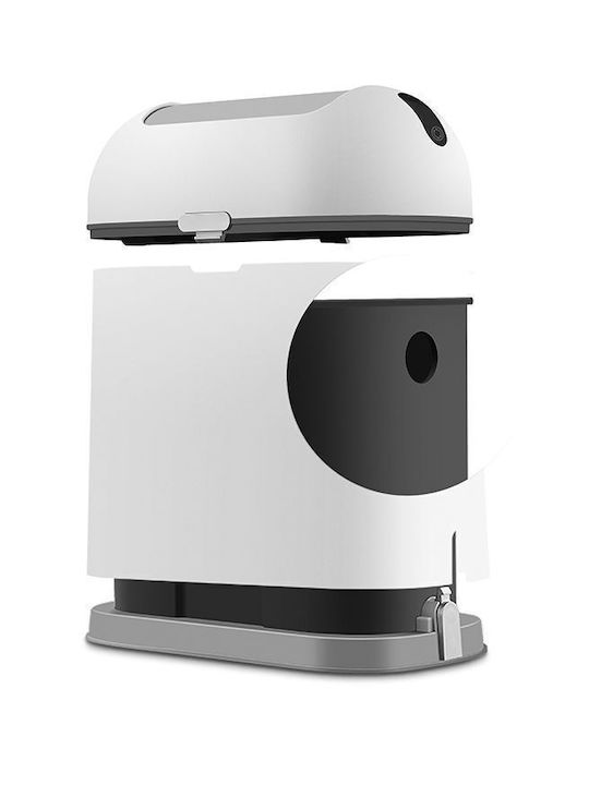 Delta Cleaning Plastic Waste Bin with Sensor White 9L Capacity KPS09L