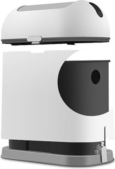 Delta Cleaning Kunststoff Mülleimer mit Sensor Weiß 9lt