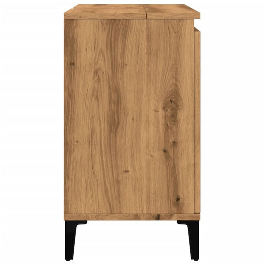 vidaXL Πάγκος χωρίς Νιπτήρα Μ58xΒ33xΥ60cm Δρυς
