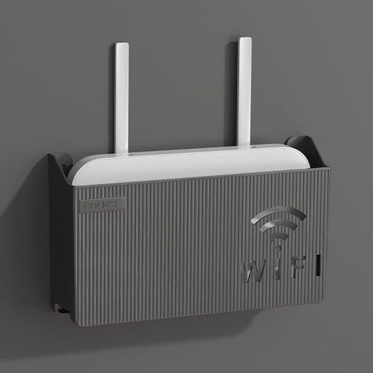 Suport Router Wifi Zola Plastic 24.8x14.6x5.8 Cm Negru