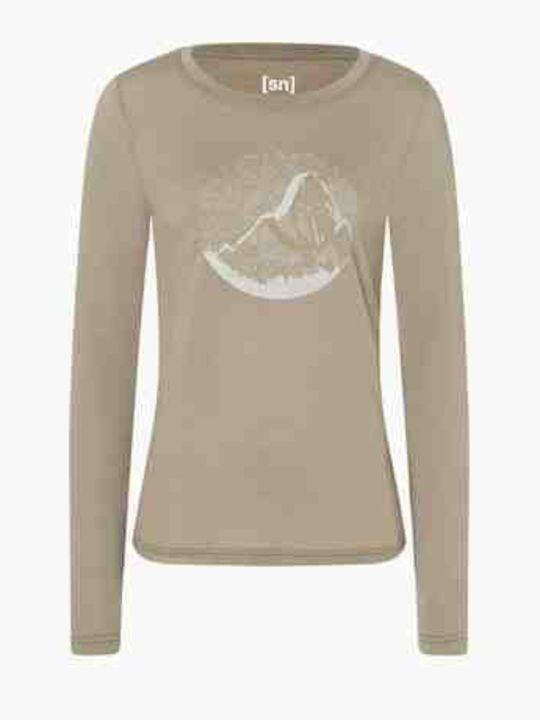 Damen Bluse Feather Grey-copper