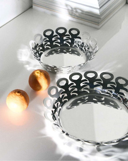 Alessi Φρουτιέρα Inox Μαύρη 27x27εκ.