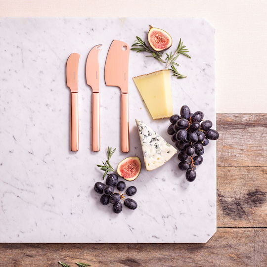Mauviel 1830 Copper Cheese Knives Made of Stainless Steel 3 Pieces