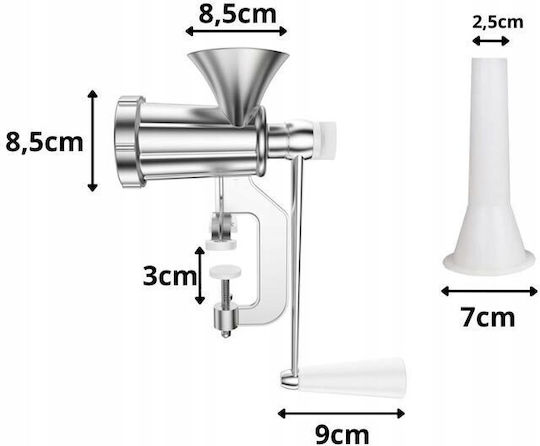 Metallic Manual Mincer