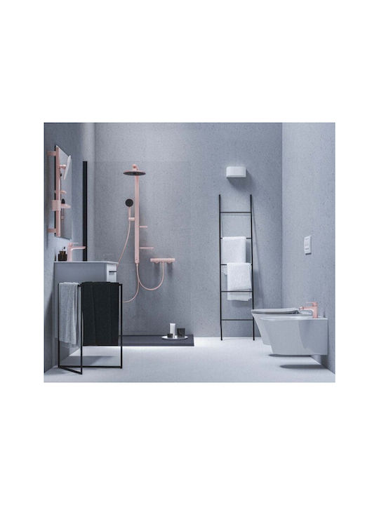 Ideal Standard Ράγα Μπάνιου Μονή Επιτοίχια με Βίδες ​70x70cm Ροζ