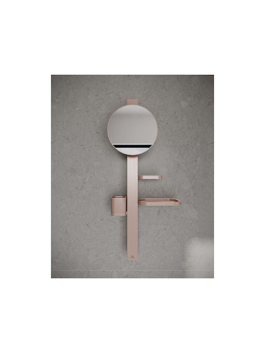 Ideal Standard Ράγα Μπάνιου Μονή Επιτοίχια με Βίδες ​70x70cm Ροζ