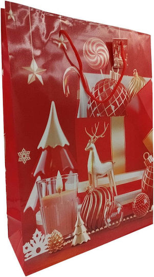 Paper Christmas Bag for Gift Red 41x11.2x30cm.