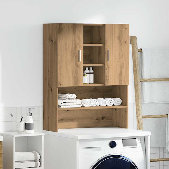 vidaXL Баня Кабинет за пералня Ширина70.5xДължина25.5xВисочина90см Дъб