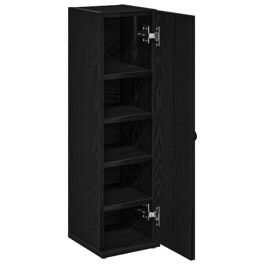 vidaXL Badezimmerschrank B20.5xT22xH72cm Schwarz