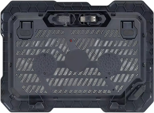 Conceptronic THANA01B Cooling Pad για Laptop έως 15.6" με 2 Ανεμιστήρες και Φωτισμό