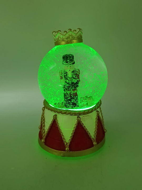 Christmas Snowball Illuminated with Nutcracker 9x14cm