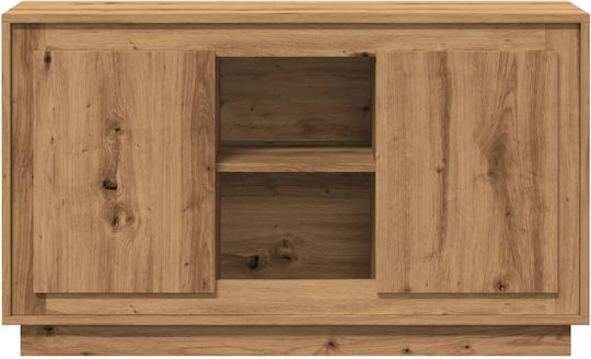 Sideboard Wooden with Drawers Coffee 102x35x60cm