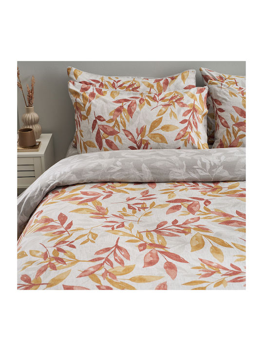 Vesta Home Bettwäsche-Set Überdoppel mit Gummiband 160x200+40cm. Aspa Gray 4Stück