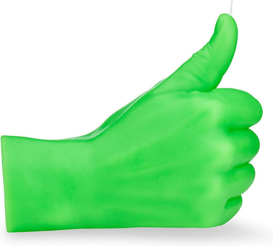 Κερί Χειρονομίας Thumbs Up Φλούο Πράσινο 380gr Candlehand