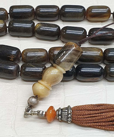 Roloi Komboloi Horn Worry Beads Multicolour 42cm