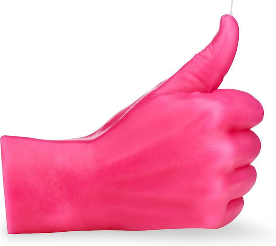 Thumbs Up Pink Gesture Candle 380g Candlehand