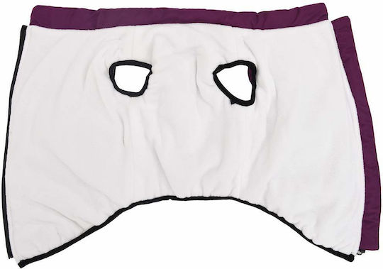 vidaXL Purple Fleece / Waterproof Dog Coat