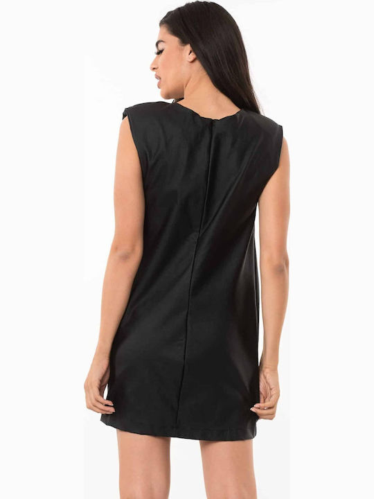 Sommer Mini Leder Kleid Grün