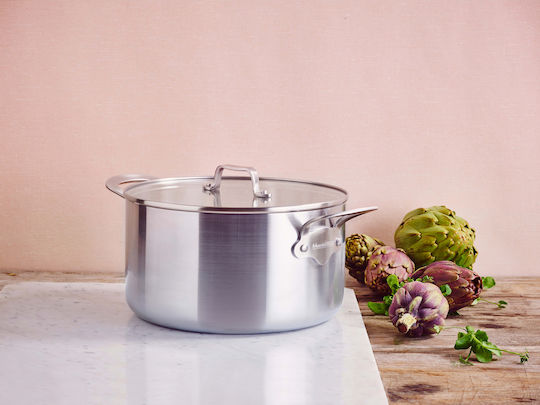 Mauviel 1830 Mauviel Pot Deep Stainless Steel Pot 5.7lt / 24cm
