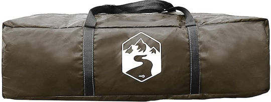 vidaXL Camping Tent Igloo Brown 3 Seasons for 2 People