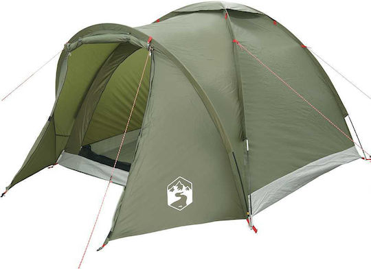 vidaXL Camping Tent Igloo Green 3 Seasons for 2 People