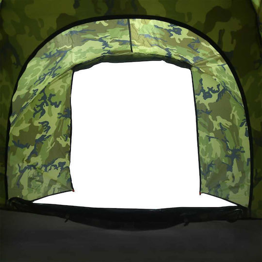 vidaXL Къмпинг сцена Igloo Зелена за 2 човека